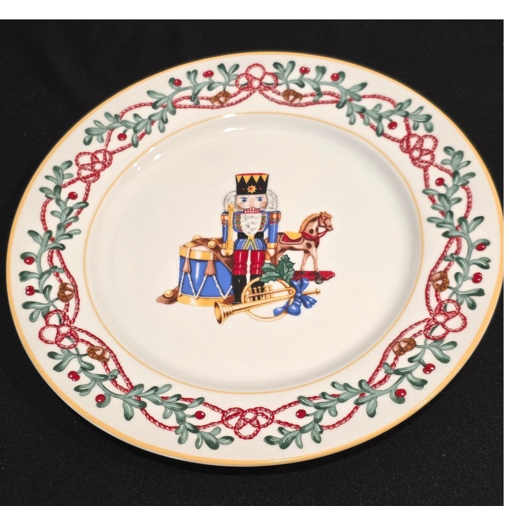 Vintage Block Spal Whimsy Christmas Nutcracker Salad Plates‎ Set of 8 Portugal